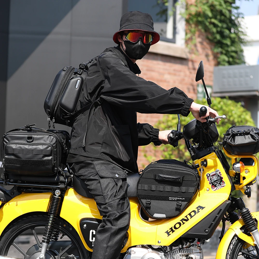 Motorcycle Front Storage Bags For Universal Racing Travel Bags With Shoulder Strap Scooter Tunnel Bag For BMW HONDA 20L-30L