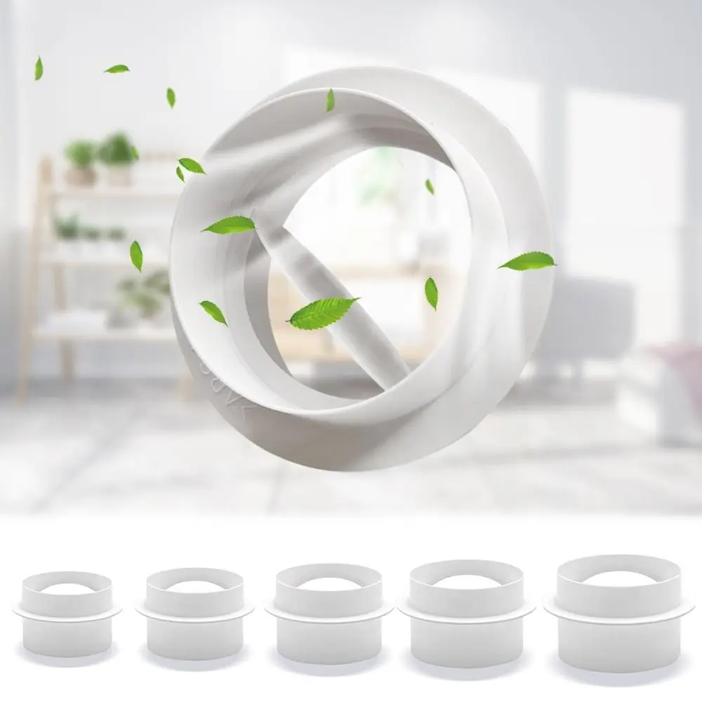 Round Plastic Pipe Check Valve 80/100/110/150/200mm Air Duct Check Ventilation Valve Portable Exhaust Fan Hose Proof Valve