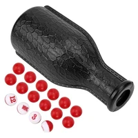 A29Z-Plastic Billiard Pool Shaker Pool Snooker Billiard Table Kelly Pool Shaker Bottle With Red And White Tally Peas
