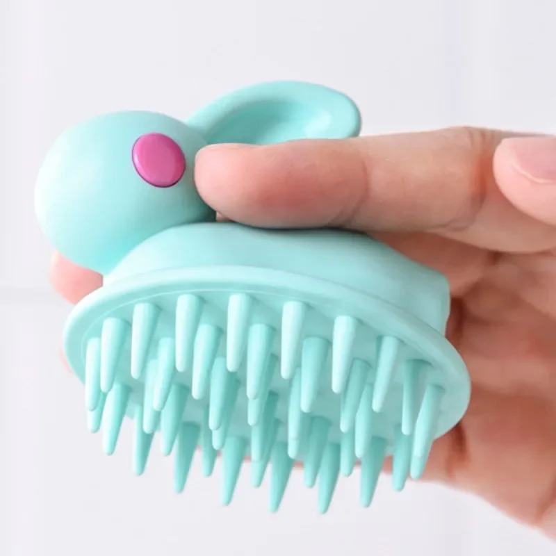 Massage Brush Finely Crafted Silicone Brush Head No Harm To The Scalp Massager Easy To Clean and Has No Sharp Edges or Corners