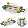 Marumine Bricks MOC Train Crossing Railroad Aisel Model Set Sliding Bar with 53401 Straight Tracks City View Building Blocks Toy 5