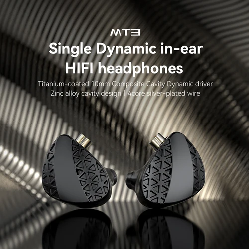 TRN MT3 하이파이 C 타입 인이어 이어폰, 고성능 다이내믹 게이밍 헤드셋, 이어버드 헤드폰, IEMS TRN XuanwuFor 샤오미, 10mm 2