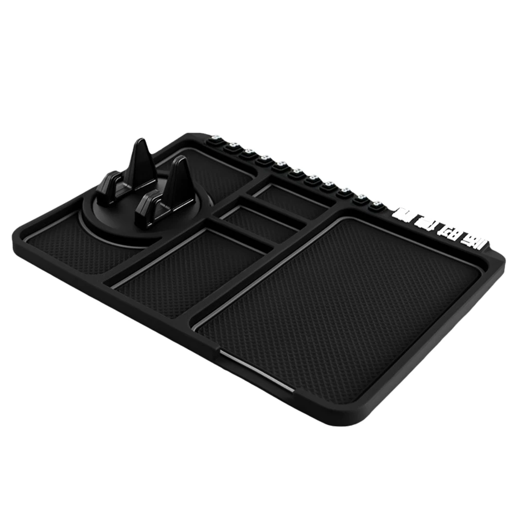 Car Dashboard Car Anti-Slip Mat Multifunctional Storage Mat Sticky Anti-Skid Bracket for Navigation Interior Accessories