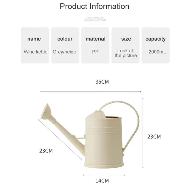 Az Öntözés Beltéri A Növények Számára Virág Kültéri Ház Öntözőkert Hosszú Kifolyó Kerti Szerszámok - Image 6