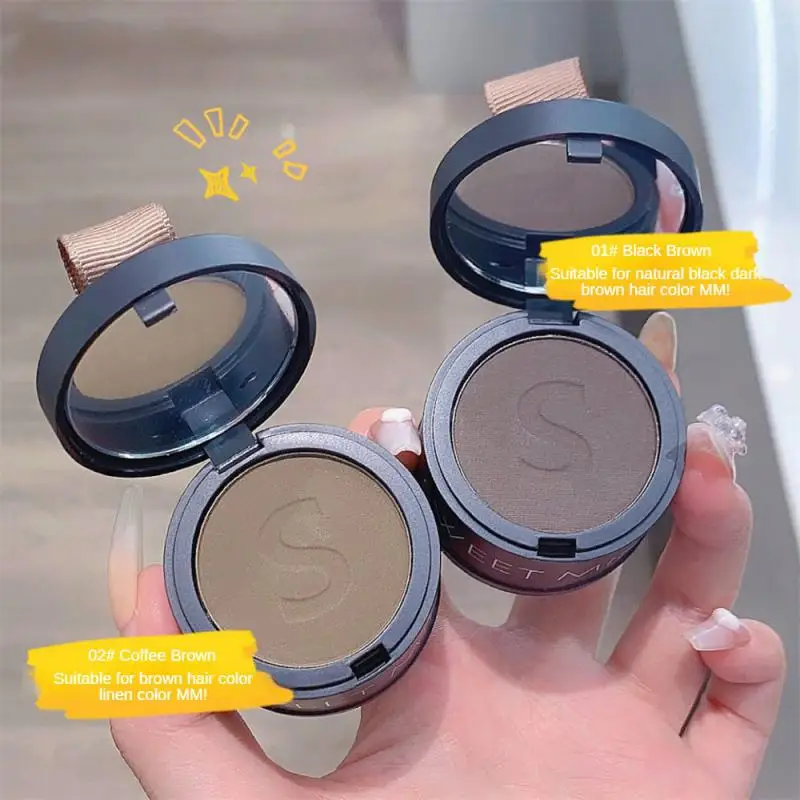Hair Building Powder Black Hairline Cover Up Natural Instant Hairline Shadow Waterproof Hair Concealer 4g
