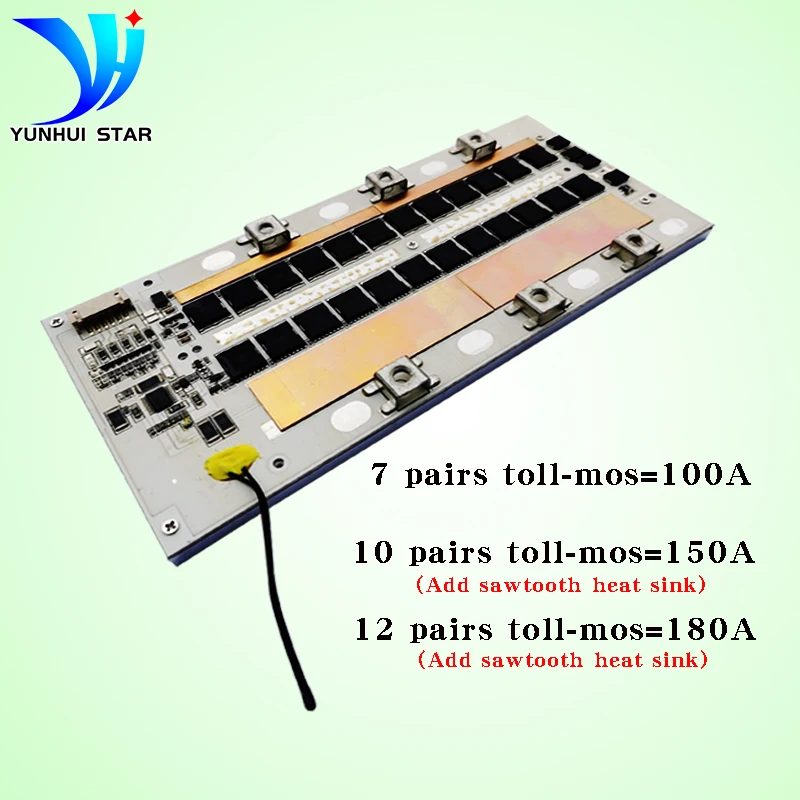 YUNHUI STAR Bms 4s 12 Lifepo4, 100A 150A 180A, 뷱 ˷̴  , µ    ̺ 