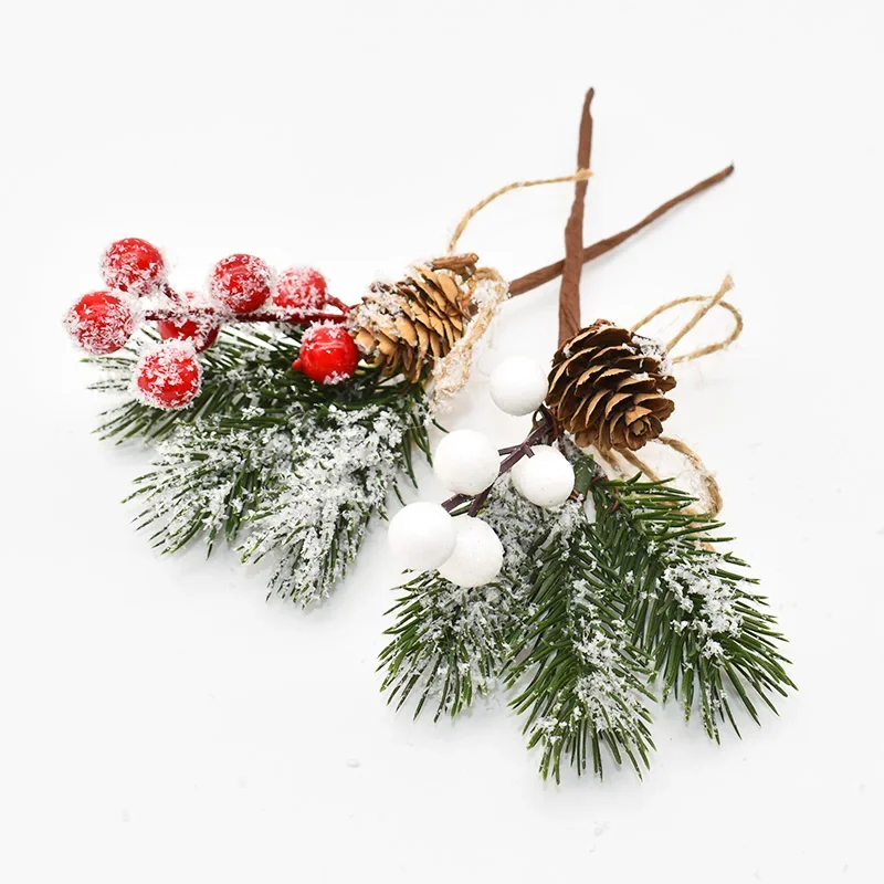 Description Picture 6 of item1PCS Christmas Berry Artificial Pine Cone Christmas Garland Decoration Fake Flower Pine Tree Branch DIY Home Party Wedding Decor