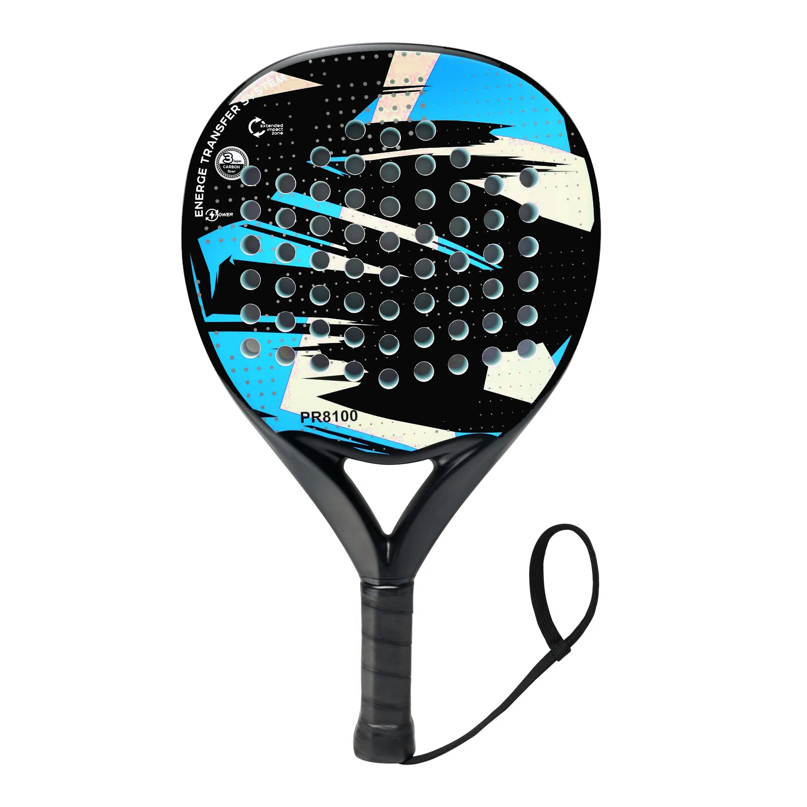 Padel Racket Carbon Fiber Surface EVA Memory Flex Foam Core Lightweight padel racket