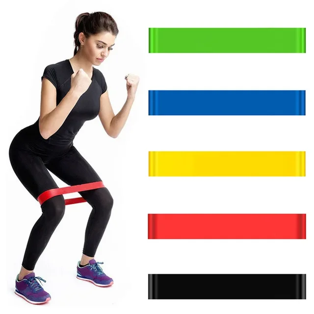 Portable Fitness Workout Equipment Rubber Resistance Bands Yoga Gym Elastic Gum Strength Pilates Crossfit Women Weight Sports 2