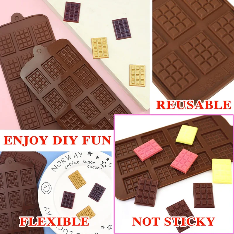 Silicone Non-Stick Reusable Chocolate & Candy Molds