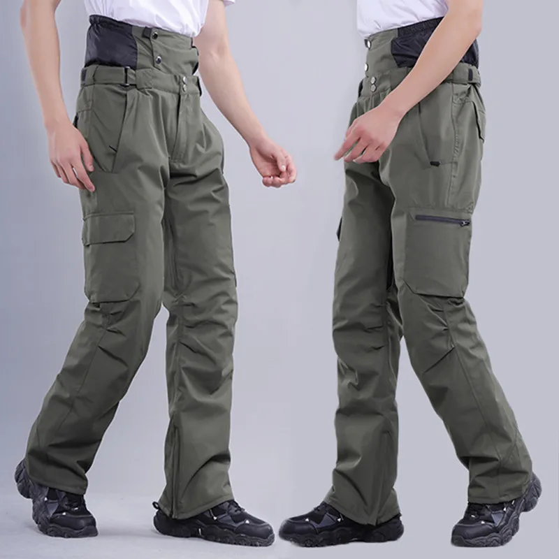 pantaloni-da-sci-uomo-donna-spot-monobordo-doppia-tavola-addensato-caldo-resistente-all'usura-pantaloni-in-cotone-con-cinturino-impermeabile-all'aperto