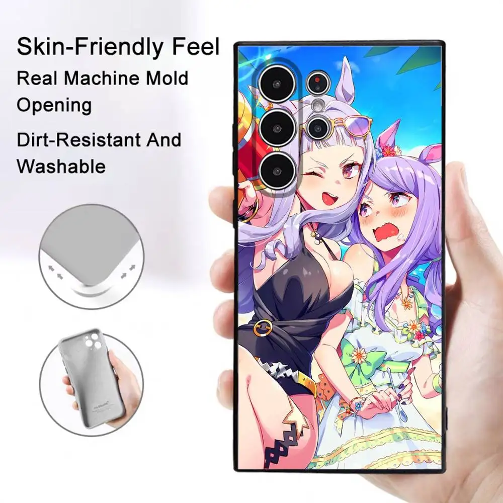 Frosted Non-Slip Anime U-Umamusume Phone Case - Full Cover Soft Case