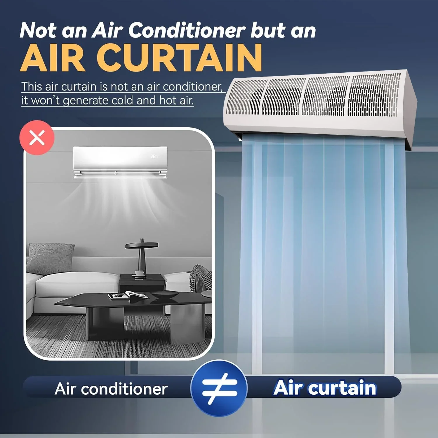 Air Curtain MachineHoneycomb Series Door Window Small Air Curtain Machine For Door