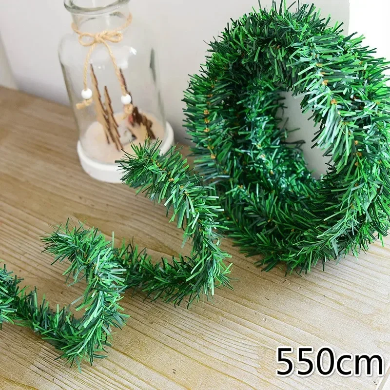 Creative Diy 5.5M New Christmas Decoration Garland Christmas Tree Ornaments Green Cane Party Supplies Home Decor Wholesale