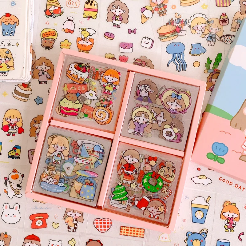 TULX korean stationery stickers kawaii stickers scrapbooking stickers thank  you stickers cute stickers stickers aesthetic - AliExpress