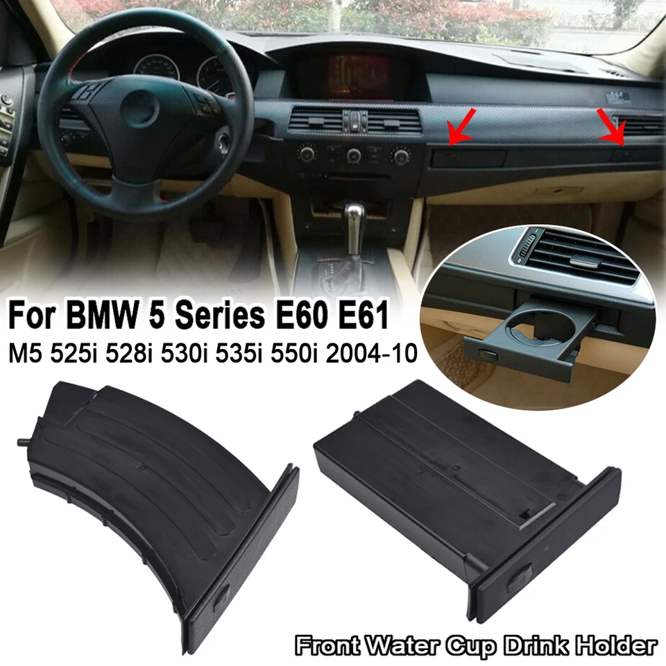 Para BMW 5 Seri E60 E61 M5 525i 528i 530i 535i 550i 2004-2010 Consola Central Delantera De Coche Soporte Para Vasos De Agua 51459125622 - AliExprs