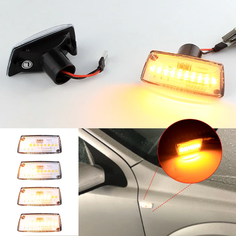 GSRECY 2 Pezzi Indicatori Di Direzione Laterali LED Dinamici Per Opel/Vauxhall Adam, Astra H, Corsa D/E, Insignia A, Zafira B, Chevrolet Cruze