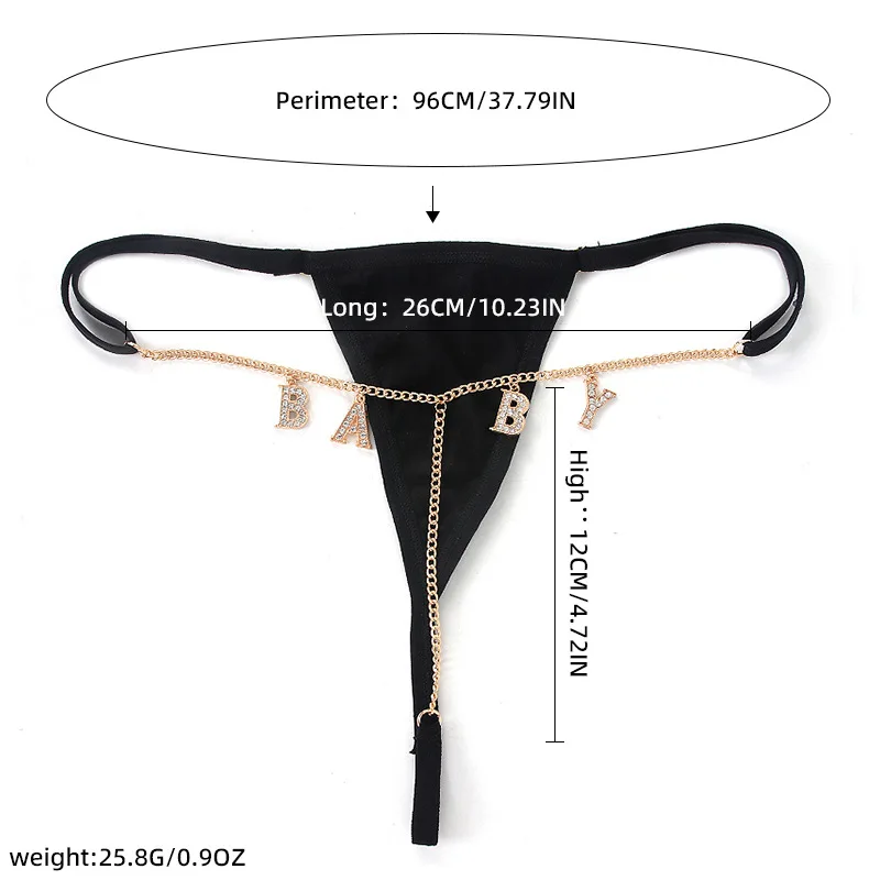 Fashion baby sexy bikini style alloy thong nightclub beach women's body chain jewelry