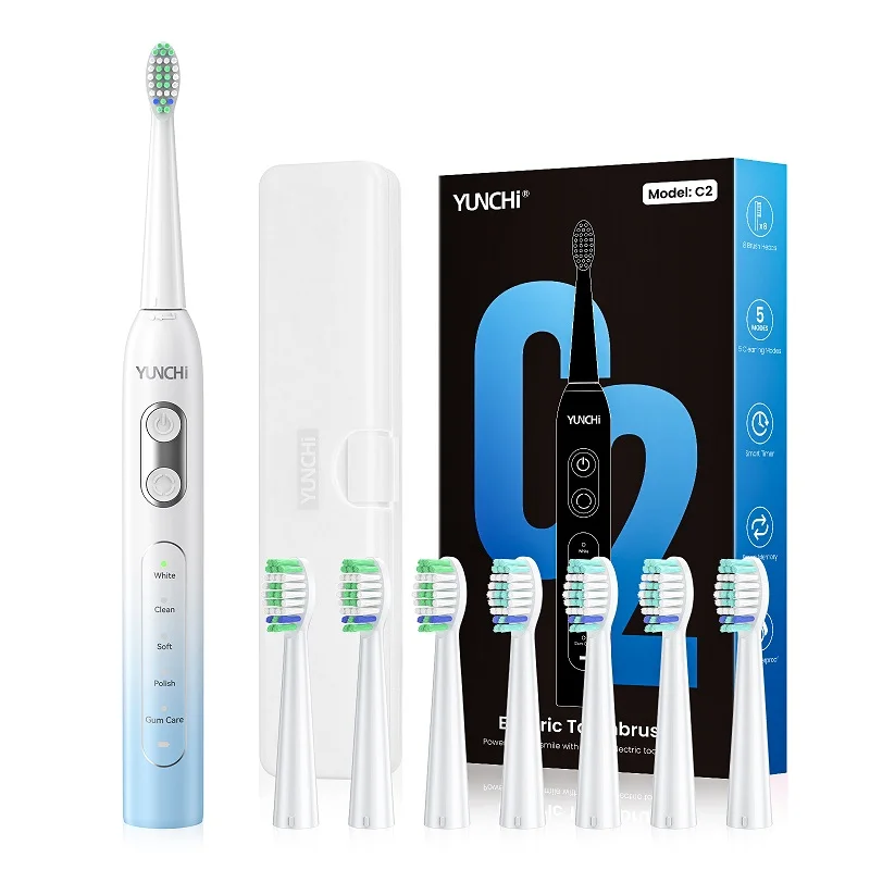 Premium Ultrasonic Electric Toothbrush Set with Multiple Cleaning Modes