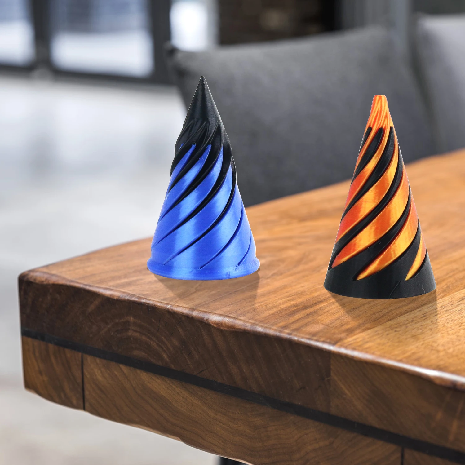 Spiralkegel Zappelspielzeug - 3D Gedruckte Unmögliche Pyramide Zur Entspannung