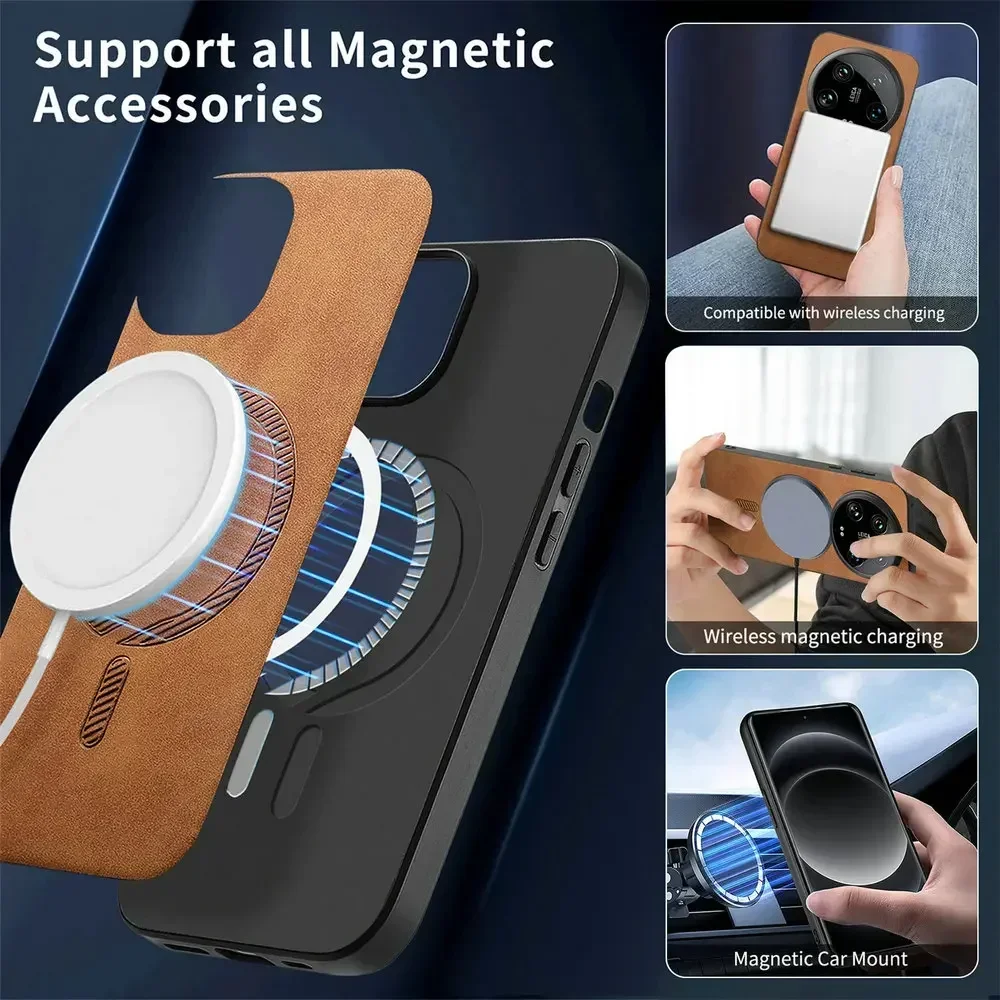 Funda Metálica Magnética Para IPhone 15 Pro Max Con Soporte | Meses Sin