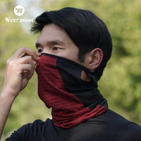 WEST BIKING Half Face Mask Ice Silk Breathable Cycling Mask Summer Sunscreen Cycling Cap Running Fishing Bicycle Headgear 1
