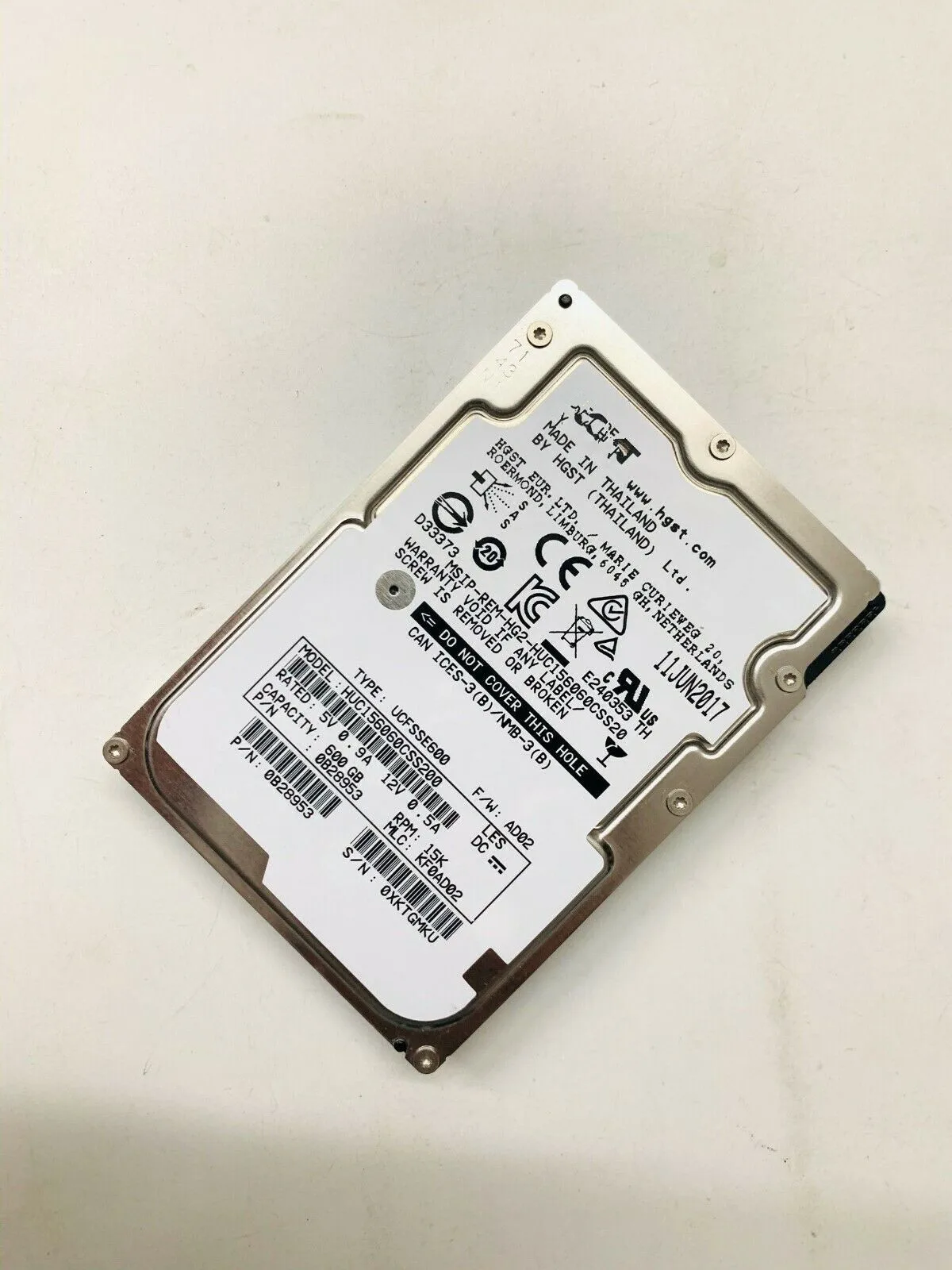 600GB 15K RPM 12Gb/s 128MB 2.5