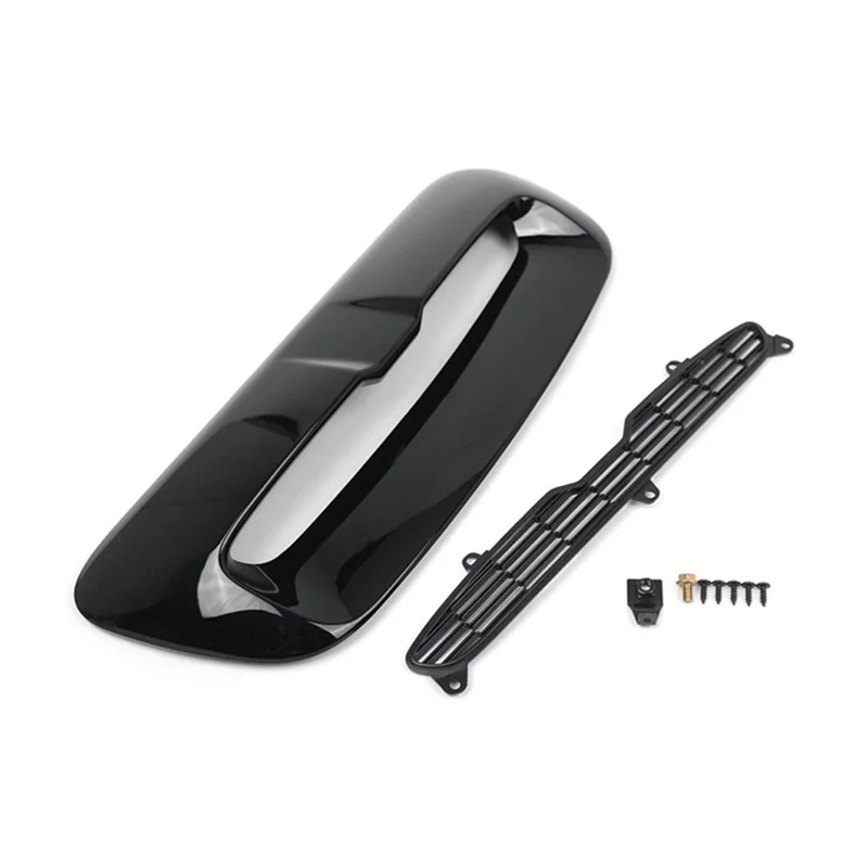 미니 쿠퍼 S R55 R56 R57 R58 07-13용 AB61-후드 스쿱 에어 아웃렛 벤트 커버 트림 ABS 블랙 글로스 프론트 엔진 보닛 1세트