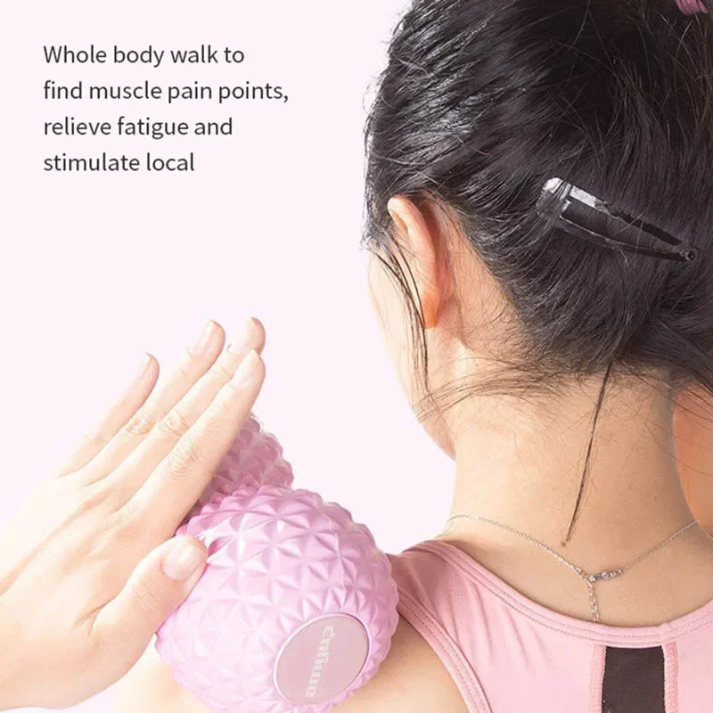 Peanut Fitness Massage Ball Double Lacrosse Massage Roller Ball For Arm Back Leg Deep Tissue Muscle Yoga Workout