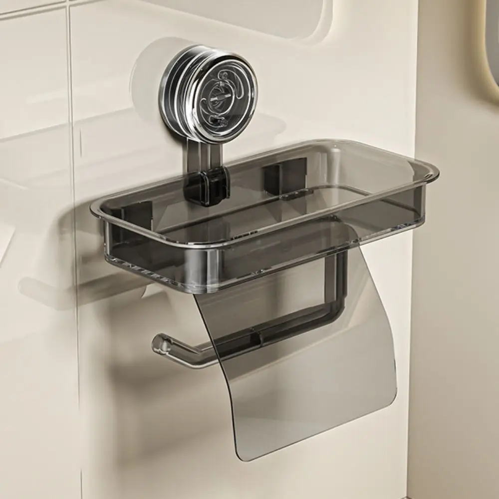 Package contents suction cup toilet paper holder unboxing transparent
