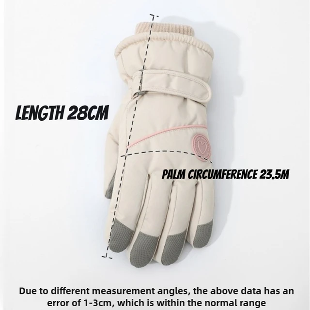 Women Winter Skiing Gloves 2026 New Fashion Fleece Lined Thick Warm Cold Resistant Touchscreen Electric Bike Riding Gloves 2