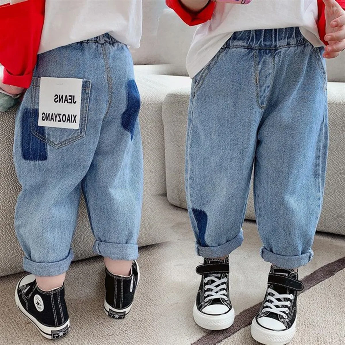 

Baby Trousers Casual Pants Outer Wear Children's Clothing Denim Spring 2022 New Pants
