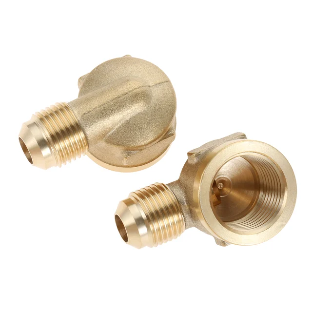 2Db Könyökcsatlakozó Adapter 90 Fokos Tengelykapcsoló Szerelvények Illeszkednek Az Olimpiai Hullámfűtéshez Tűz Pit Propán Gázcsatlakozás Vízolaj