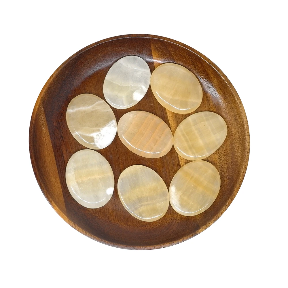 Tontin 20pcs/set Topaz Hot stone massage set basalt massage stones Salon set SPA Tool Heater Bag Health Care round stone 3