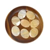 Tontin 20pcs/set Topaz Hot stone massage set basalt massage stones Salon set SPA Tool Heater Bag Health Care round stone 3