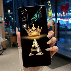 Newest Crown Letter Couple Phone Case - Soft Black Candy Shockproof Casing for Nubia Neo 5 Pro 5G (HEI - TPU4A)