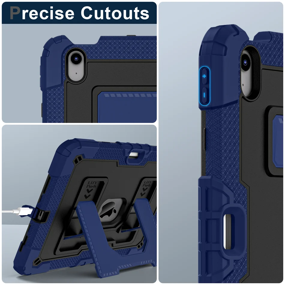 Shockproof Folding Stand Case for iPad - Premium Protective Cover