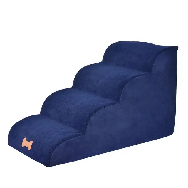 4 Lépésből Álló Kutya Lépcsők Kisállat Lépcsők Kutya Ház Kis Kutya Macska Kisállat-Rámpa Létra Csúszásgátló Kivehető Kutyák Ágy Lépcsők - Image 2