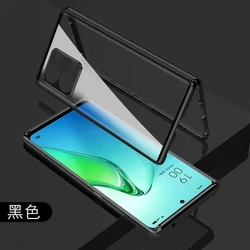 Premium 360° Magnetic Double-Sided Tempered Glass Protective Case for OnePlus ACE 2V (Black)