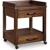 Baldridge Rustic Industrial Office Printer Stand with Storage 1