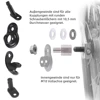 Bicycle Axle Adapter Stainless Steel Bicycle Traction Head Extension Screw Easy Installation Baby Pet Bike Trailer Accessory 5