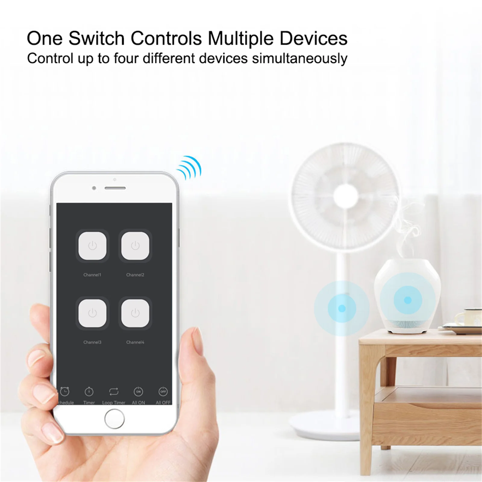 Tuya Smart Life WiFi Switch 90-250V Dry Contact Relay InterLock/ Selflock/ Momen
