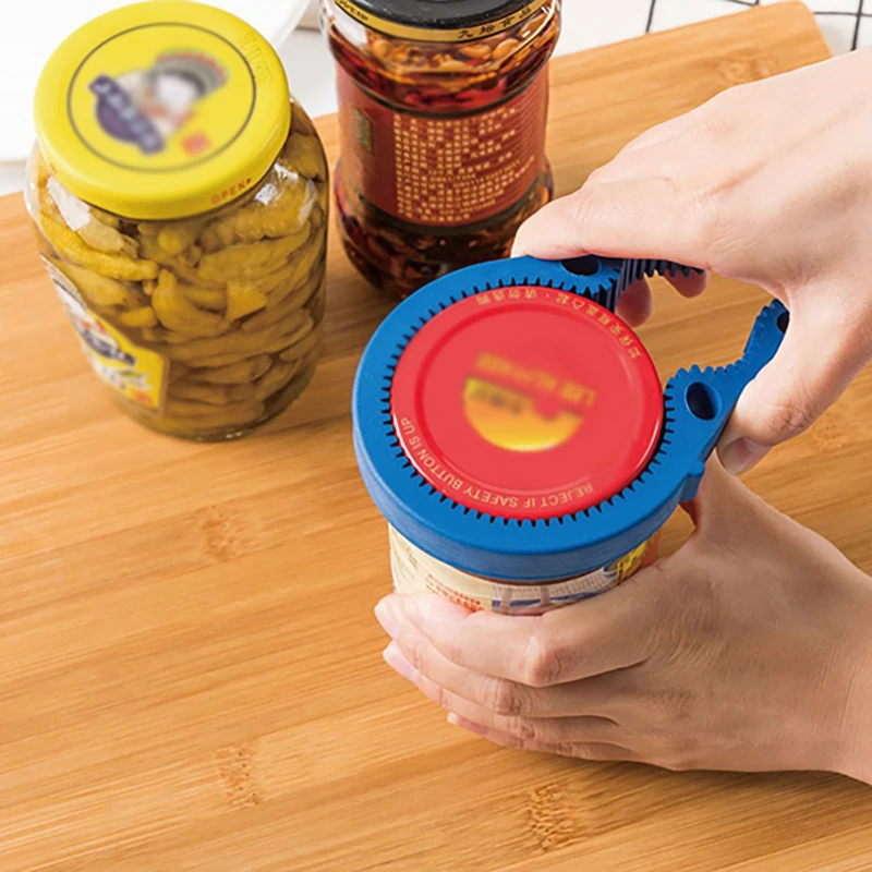 3 In 1 Multi-purpose Openers Kitchen Gadget Jar Can Opener, Soda Canned Goods Bottles Cap Cover Opener, Beer Bar Accessories 1Pc