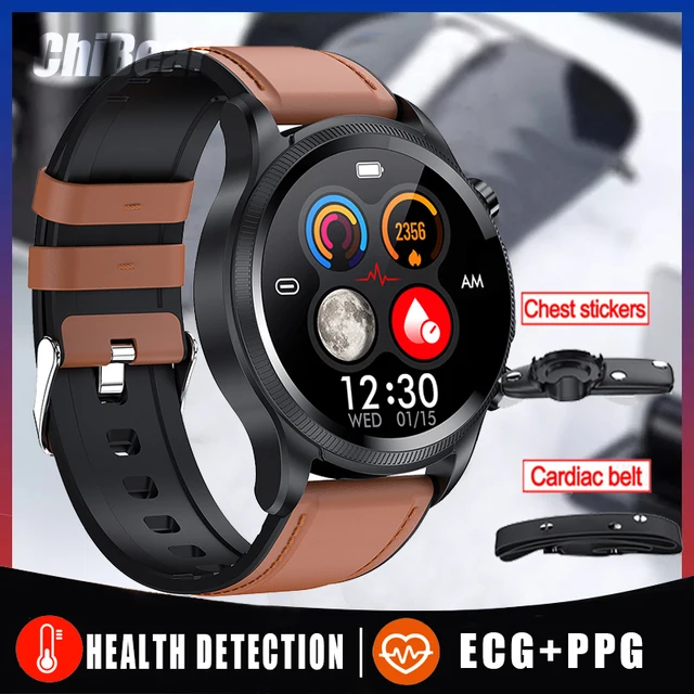 ChiBear ECG+PPG Smart Men Watch GPS Sports Tracking Thermometer Blood Pressure Monitor Health Watch Blood Sugar SmartWomen Watch,Male watch,sport male watch,sport watches men waterproof,waterproof digital sports watch,smart watches,blood pressure sleep monitor,smartwatch fitness,watches heart rate