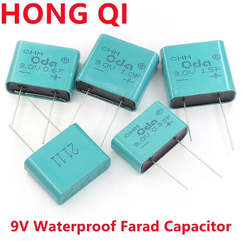 

1PCS 9V waterproof Farad capacitor 9.0V 0.33F/0.6F/1.0F/1.5F square fully sealed capacitor