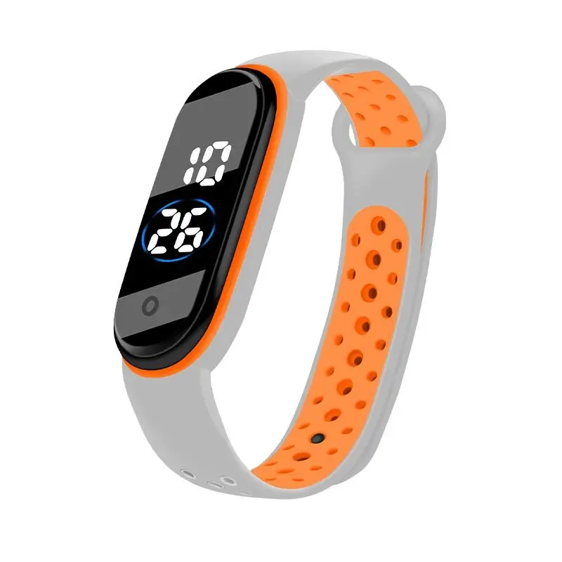 Best Selling Silicone Bracelet Electronic Watch Men's Sports Leisure Waterproof Women's Watch Couple Simple Men Digital Watch 