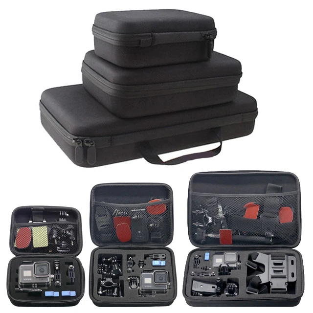 Carrying Case Storage Bag Safe Portable Waterproof Shockproof for GoPro Hero 12 11 10 9 AKASO DJI Action 3 4 Go Pro Accessories