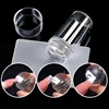 Nail Stamping Plates Pure Clear Jelly Nails Art Stamper Scraper Set Print Silicone Marshmallow Design Manicure Accessories Tool 3