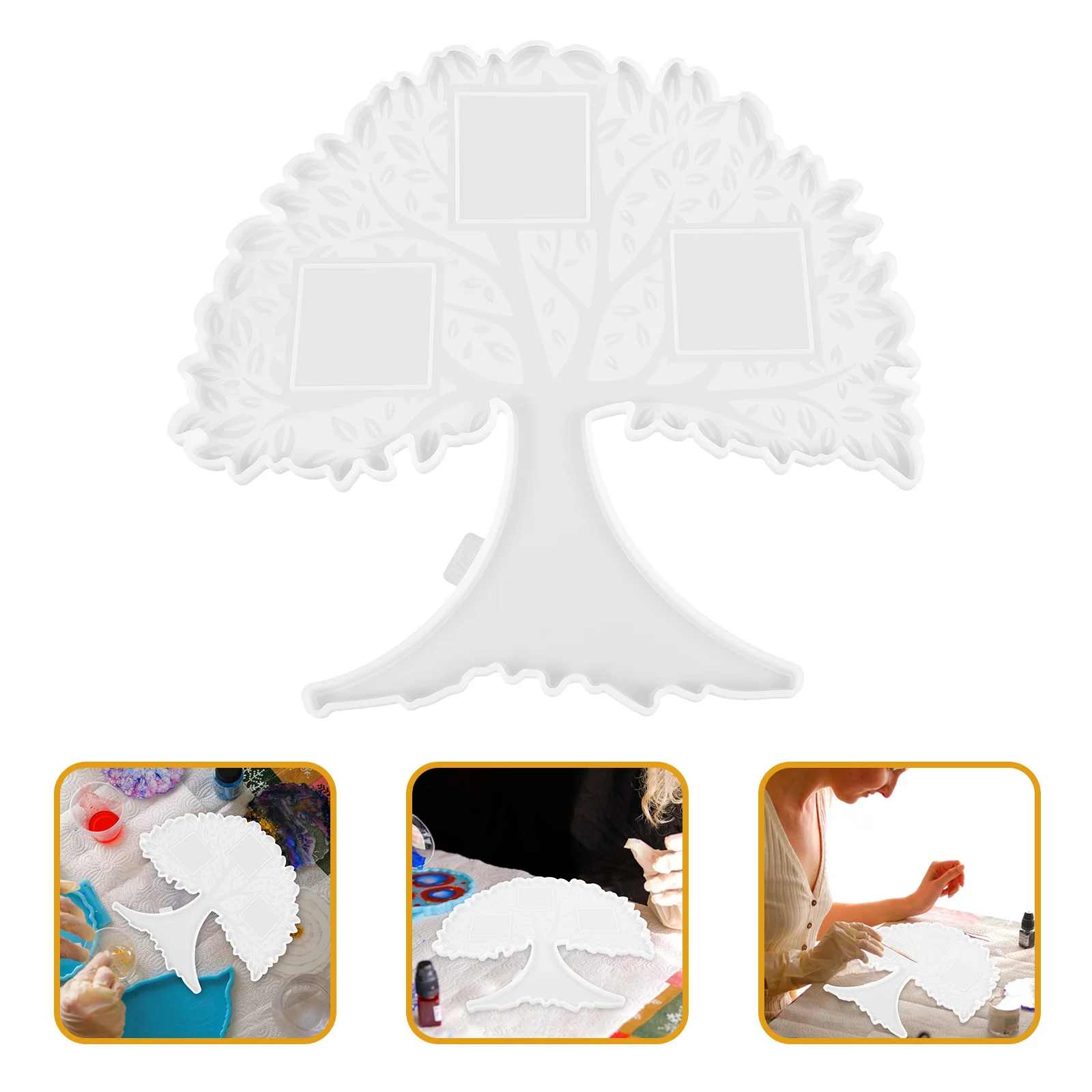 

Photo Frame Mold DIY Crafts Supplies Picture Display Silicone Decorative Frames