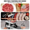 VEVOR Stainless Steel Commercial Meat Grinder, 5 Lbs/Min Capacity Electric Meat Grinders w/ Blade, Grinding Plate, Sausage Maker 3